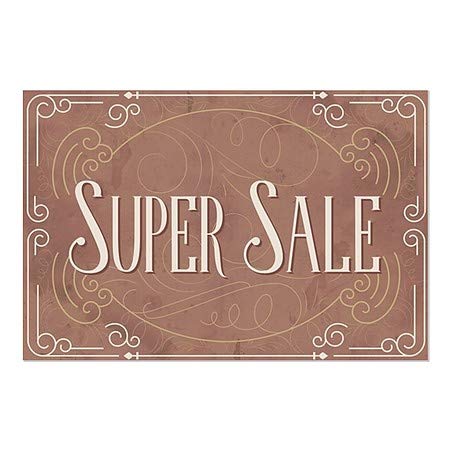 CGSignLab | Super Sale -Victorian Card נצמד בחלון | 30 x20